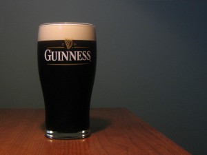 A pint of Guinness Stout